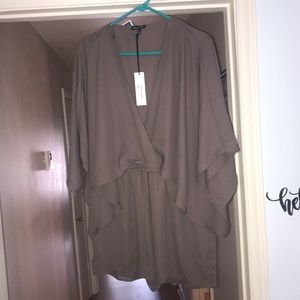 SHINESTAR TAUPE ROMPER